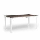 Modern extending table in white ash made in Italy, Medicina Viadurini