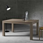 Extendable modern table in ash wood produced in Italy Leffe Viadurini