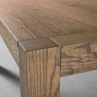 Modern extendable table in ash wood produced in Italy Parre Viadurini