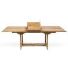Extendable Outdoor Table in Teak of Various Sizes - Yggdrasil Viadurini