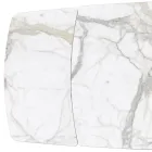 Extendable Table Made with Ceramic Top and Iron Base - Incrocio Viadurini