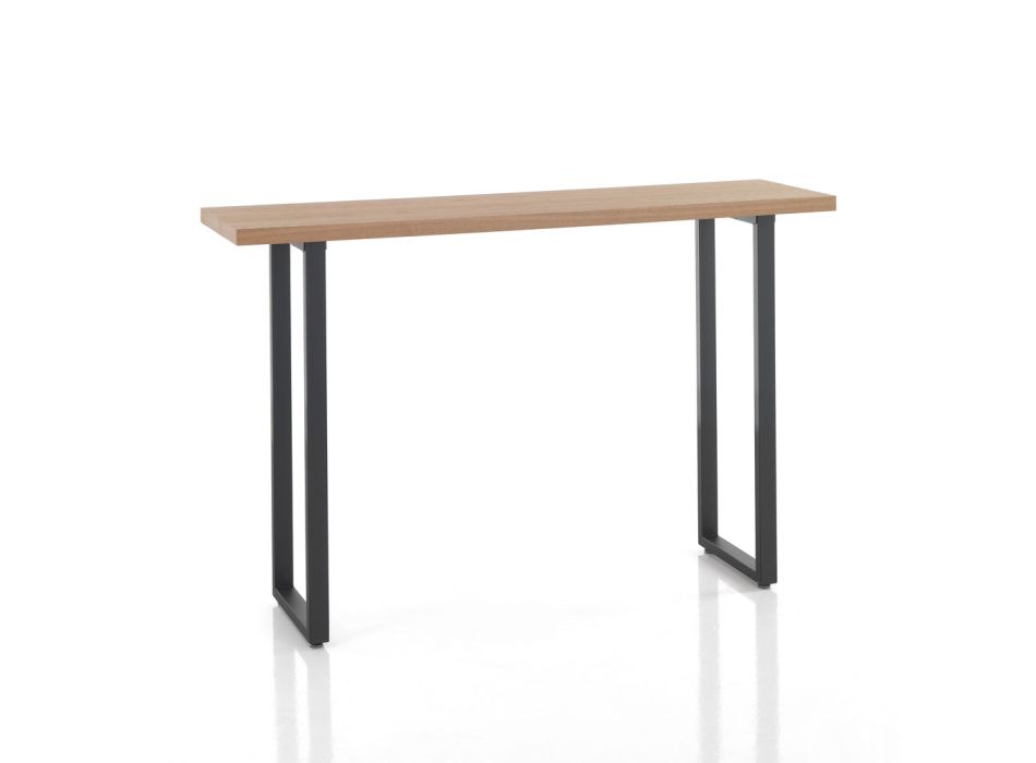 High Bar Table in Steel and MDF - Orange Viadurini