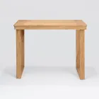 High Bar Table Made of Brushed Natural Teak - Sponda Viadurini
