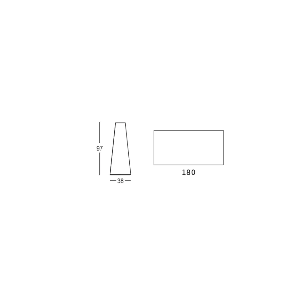 Outdoor High Table with Rectangular Top in Hpl Made in Italy - Forlina Viadurini