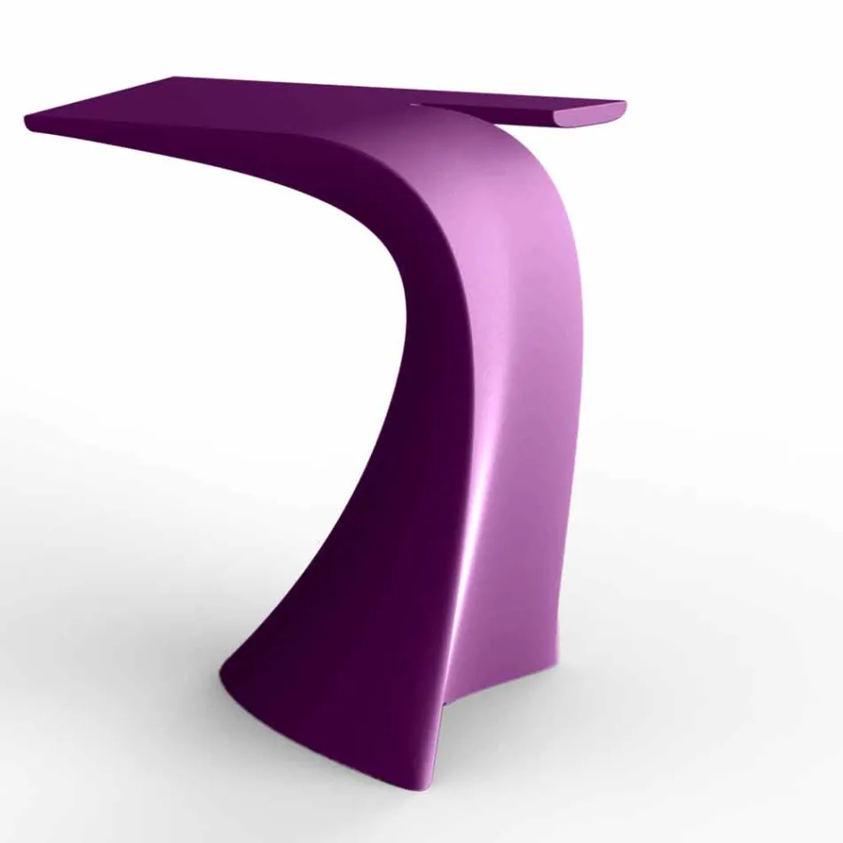 Design high outdoor table H 100 cm, in polyethylene, Wing Vondom Viadurini