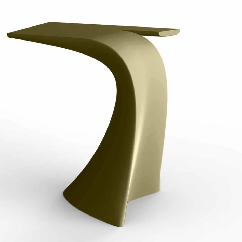 Design high outdoor table H 100 cm, in polyethylene, Wing Vondom Viadurini