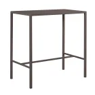 Garden High Table in Galvanized Steel Made in Italy - Vesna Viadurini