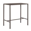Garden High Table in Galvanized Steel Made in Italy - Vesna