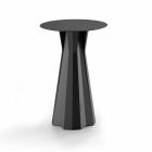 High Polyethylene Table with Round Hpl Top Made in Italy - Tinuccia Viadurini