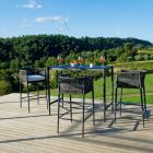 Aluminum Outdoor Rectangular High Table Made in Italy - Nymeria Viadurini
