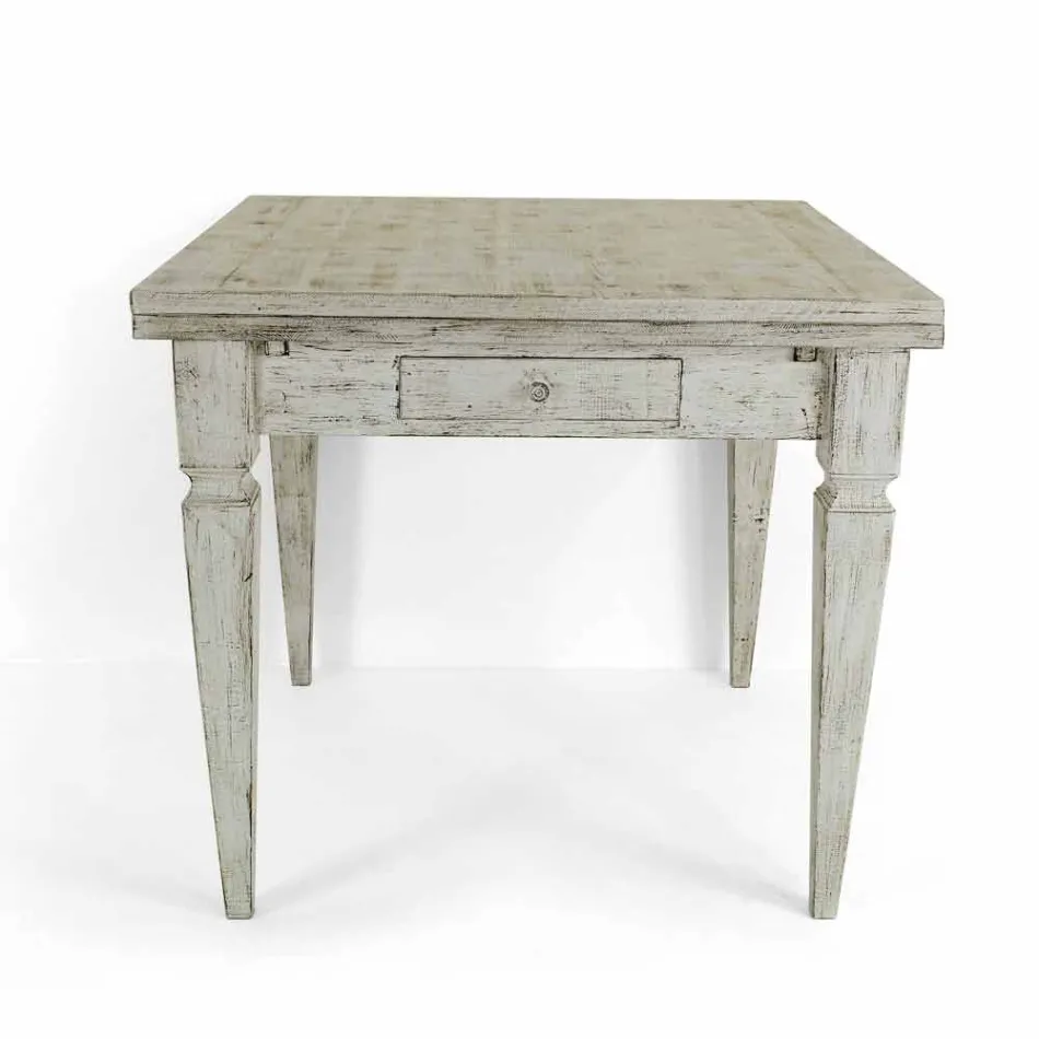 Extendable Artisan Table Up to 170 cm in Wood Made in Italy - Marseille Viadurini