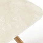 Table with Wooden Base and Chianca Ceramic Top from Ostuni - Infinity Viadurini