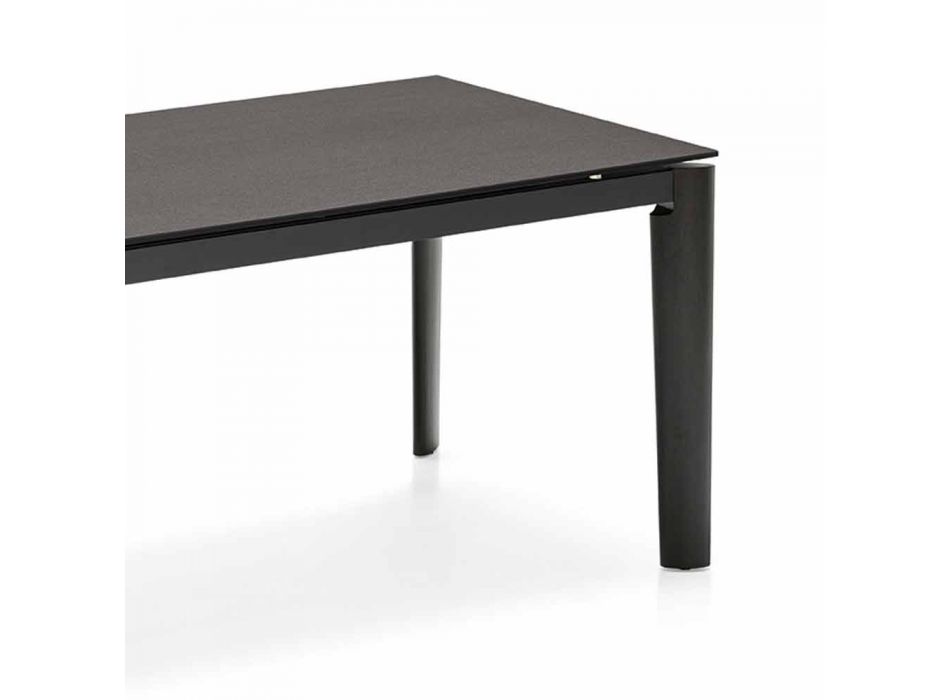 Table with Extendable Top to 220 cm in Ceramic Made in Italy - Connubia Lord Viadurini