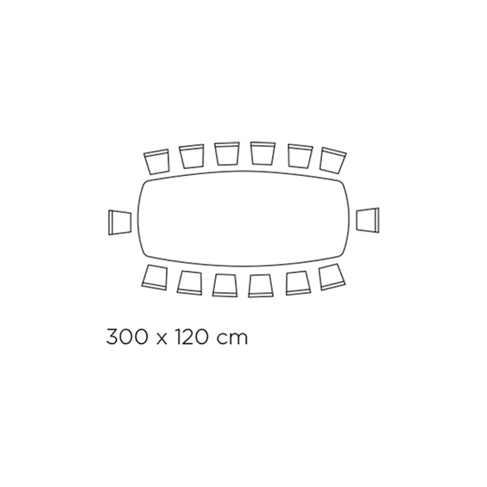 Table with barrel-shaped ceramic top and steel base Made in Italy - Ezzellino Viadurini