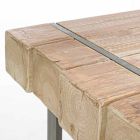 Homemotion Industrial Style Fir Wood Table - Wallie Viadurini