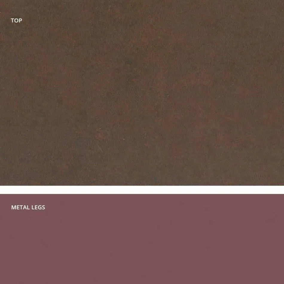 Table with top made in Italy modern glass ceramic, Mitia Viadurini