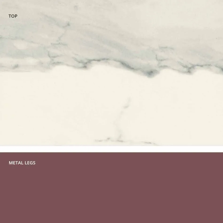 Table with top made in Italy modern glass ceramic, Mitia Viadurini