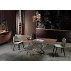 Table with top made in Italy modern glass ceramic, Mitia Viadurini