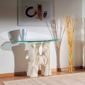 Classic Vicenza natural stone console table with crystal top Dios