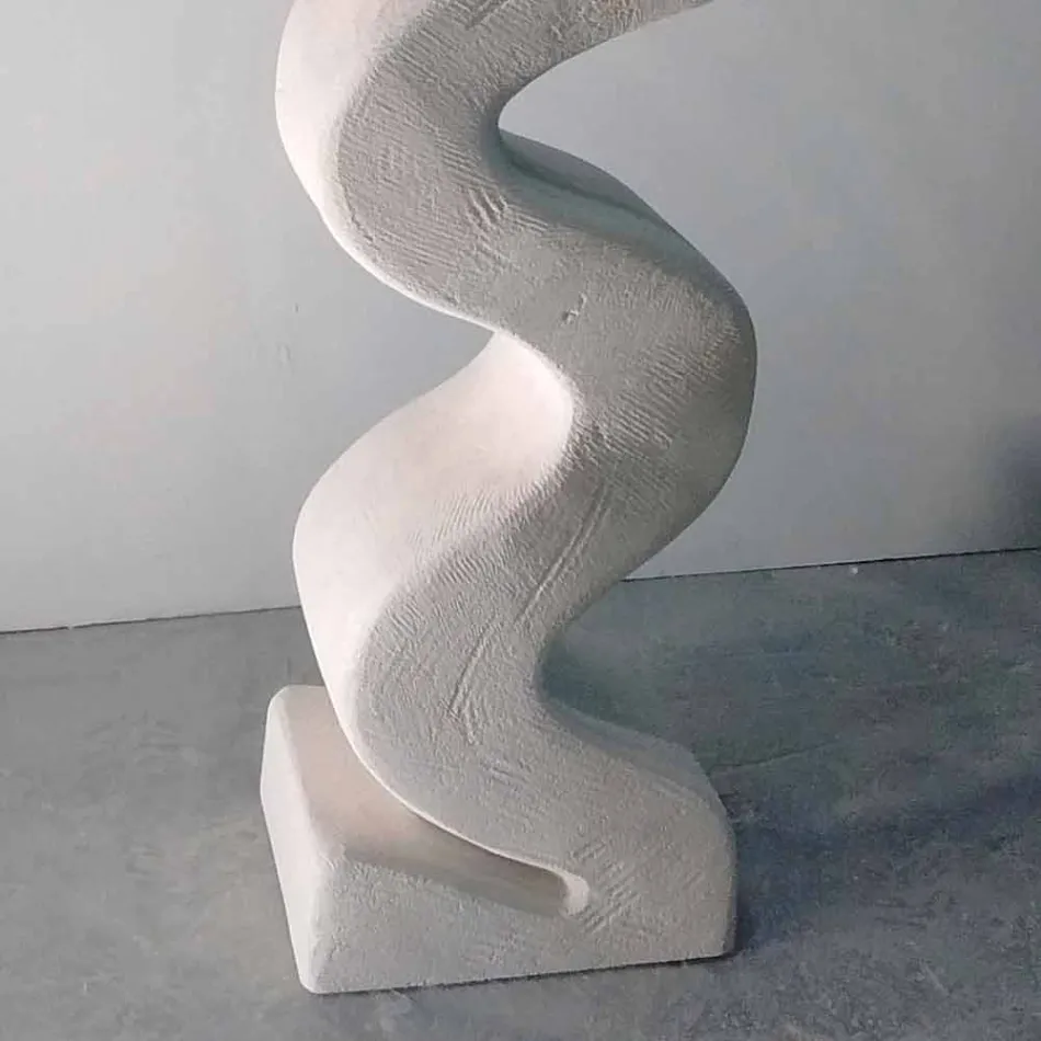 Round stone console table and design crystal Babylas Viadurini