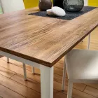 Extendable Kitchen Table Up to 240 cm Wood Effect Made in Italy - Maltese Viadurini