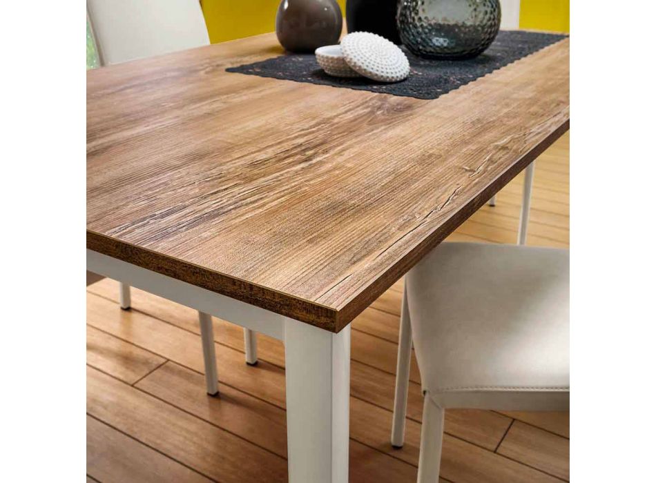 Extendable Kitchen Table Up to 240 cm Wood Effect Made in Italy - Maltese Viadurini