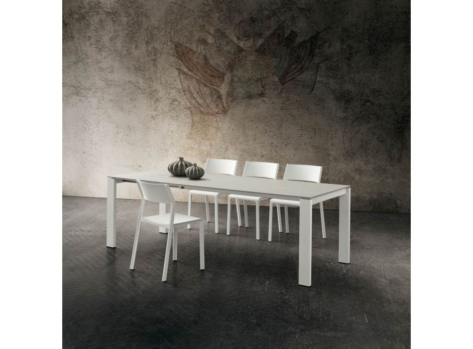 Extendable Kitchen Table up to 240 cm in fine HPL Made in Italy - Jupiter Viadurini