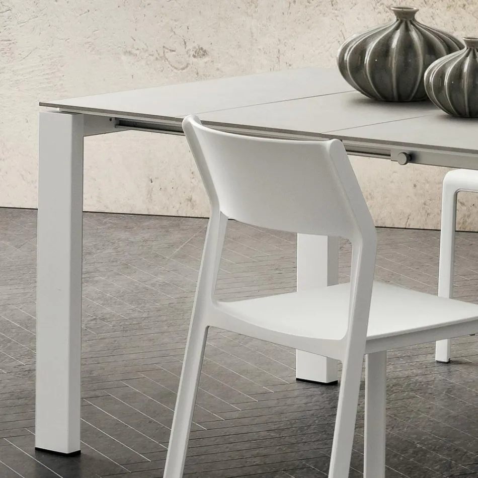 Extendable Kitchen Table up to 240 cm in fine HPL Made in Italy - Jupiter Viadurini