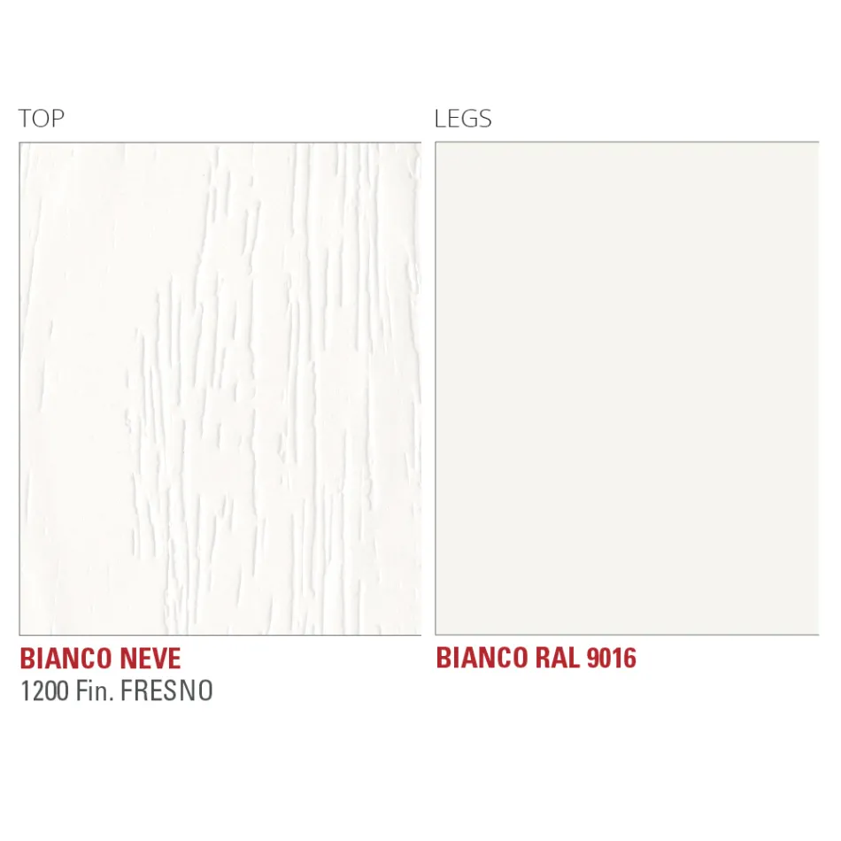 Kitchen Table in HPL with Fine Made in Italy Metal Base - Pinocchio Viadurini