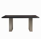 Mdf Kitchen Table with Solid Wood Insert Made in Italy - Tusco Viadurini