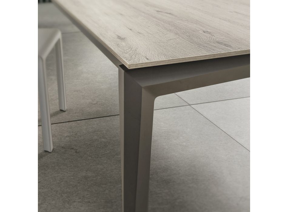 Extendable Kitchen Table up to 240 cm in HPL Made in Italy - Fantastic Viadurini