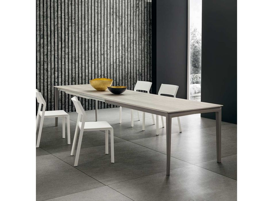 Extendable Kitchen Table up to 240 cm in Hpl Made in Italy - Fantastic Viadurini