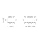 Fenix Kitchen Table Extendable up to 300 cm Made in Italy - Grotta Viadurini