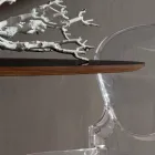 Kitchen Table in Fenix and Lacquered Synthetic Marble Made in Italy - Brontolo Viadurini