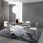 Kitchen Table in Fenix and White Metal of Quality Made in Italy - Carlino Viadurini