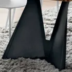 Kitchen Table in Wood and Metal Made in Italy, High Quality - Dotto Viadurini