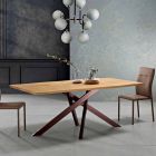Made in Italy design solid wood kitchen table, Dionigi Viadurini