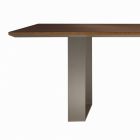 Kitchen Table in Solid Wood and Iron Legs Made in Italy - Pegasus Viadurini