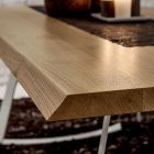 Kitchen Table in High Quality Debarked Wood Made in Italy - Pinocchio Viadurini