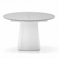 Round Kitchen Table Extendable to 160 cm Made in Italy - Connubia Hey Gio