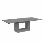 Outdoor table 200x100 cm Vela by Vondom, in polyethylene resin Viadurini