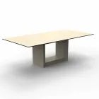 Outdoor table 200x100 cm Vela by Vondom, in polyethylene resin Viadurini