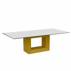 Outdoor table 200x100 cm Vela by Vondom, in polyethylene resin Viadurini