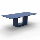 Outdoor table 200x100 cm Vela by Vondom, in polyethylene resin Viadurini