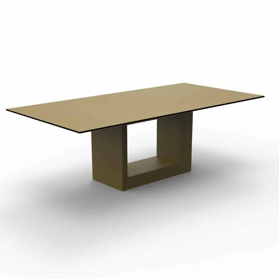 Outdoor table 200x100 cm Vela by Vondom, in polyethylene resin Viadurini