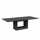 Outdoor table 200x100 cm Vela by Vondom, in polyethylene resin Viadurini