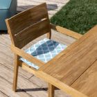Extendable Outdoor Table with Teak Chairs and Armchairs - Marie Viadurini