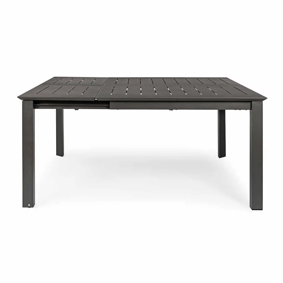 Extendable Outdoor Table Up to 160 cm in Aluminum Homemotion - Andries Viadurini