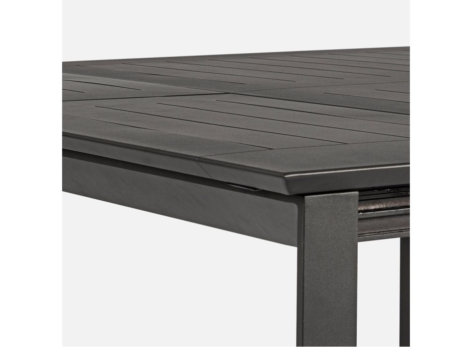 Extendable Outdoor Table up to 160 cm in Aluminium, Homemotion - Andries Viadurini