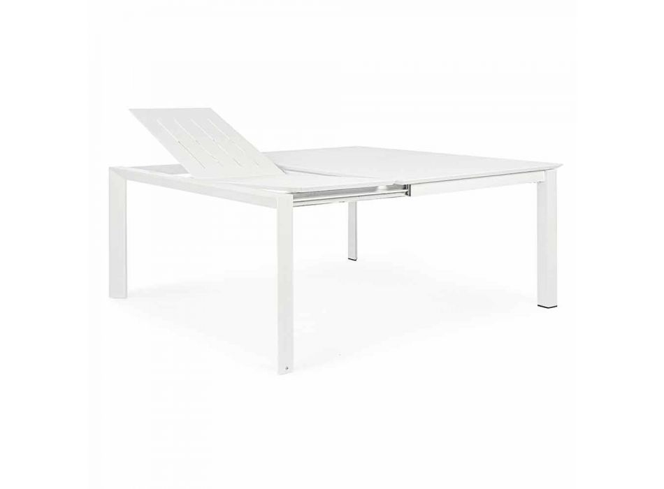 Extendable Outdoor Table Up to 160 cm in Aluminum Homemotion - Andries Viadurini
